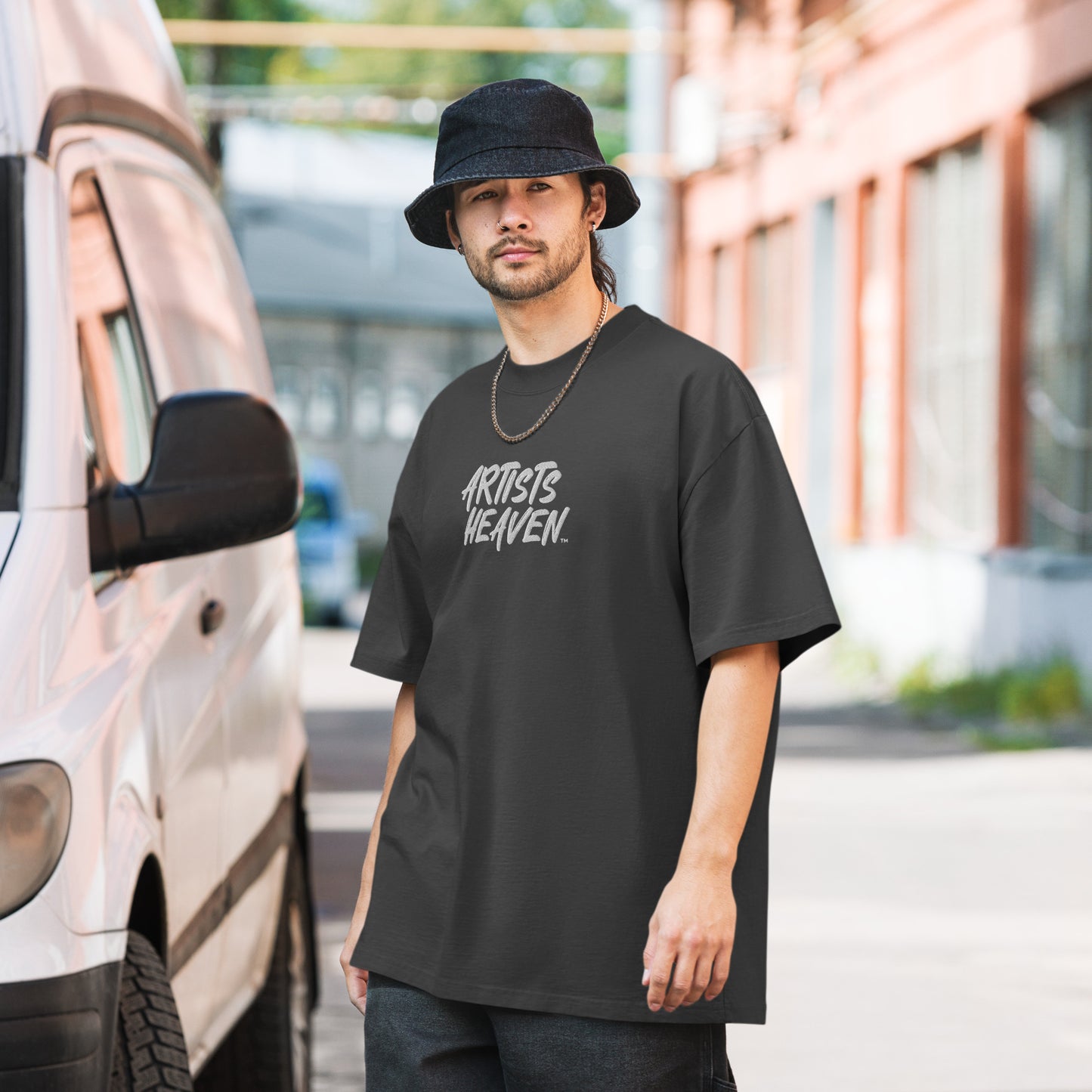 Oil - Oversized faded t-shirt